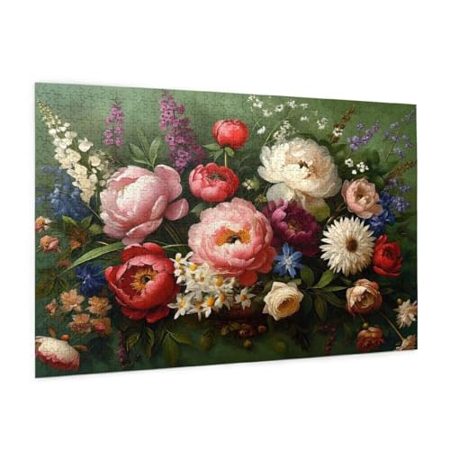 Blume Puzzle 6000 Teile Erwachsene Puzzle Farbe Design für Erwachsene und Beginner, HD Farbe HolzPuzzle mit Geschenkbox Verpackung for Zimmer Deko Wohnzimmer, Geschenke für Frauen 100x180cm -z1069 von Guofuos