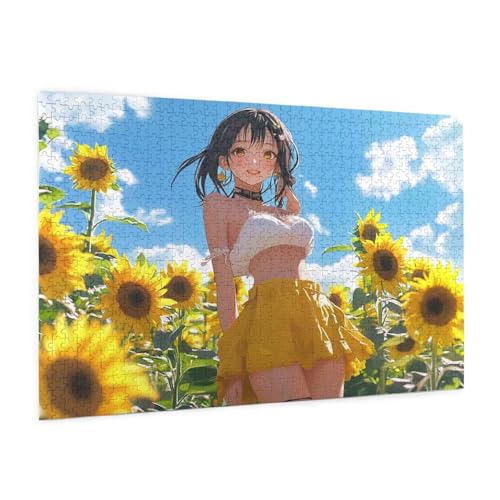 Blume Puzzle 6000 Teile Erwachsene Puzzle Frau Design für Erwachsene und Beginner, HD Farbe HolzPuzzle mit Geschenkbox Verpackung for Zimmer Deko Wohnzimmer, Geschenke für Frauen 100x180cm -z1201 von Guofuos
