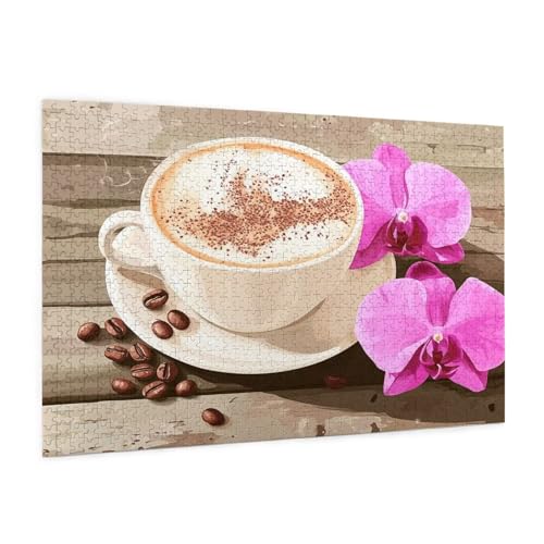 Blume Puzzle 6000 Teile Erwachsene Puzzle Küche Design für Erwachsene und Beginner, HD Farbe HolzPuzzle mit Geschenkbox Verpackung for Zimmer Deko Wohnzimmer, Geschenke für Frauen 100x180cm -z154 von Guofuos