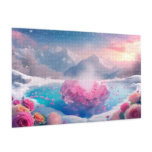 Blume Puzzle 6000 Teile Erwachsene Puzzle Landschaft Design für Erwachsene Beginner, HD Farbe HolzPuzzle mit Geschenkbox Verpackung for Zimmer Deko Wohnzimmer, Geschenke für Frauen 100x180cm -z1130 von Guofuos