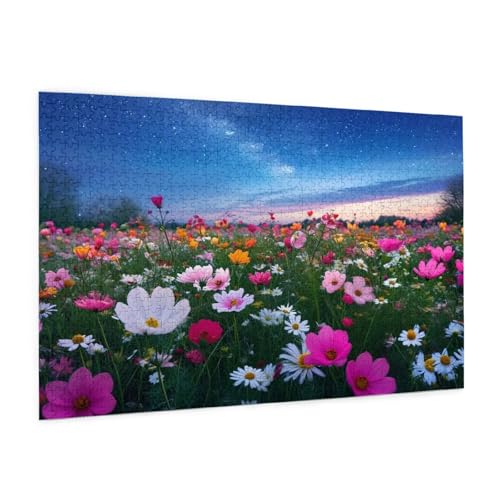 Blume Puzzle 6000 Teile Erwachsene Puzzle Landschaft Design für Erwachsene Beginner, HD Farbe HolzPuzzle mit Geschenkbox Verpackung for Zimmer Deko Wohnzimmer, Geschenke für Frauen 100x180cm -z1138 von Guofuos