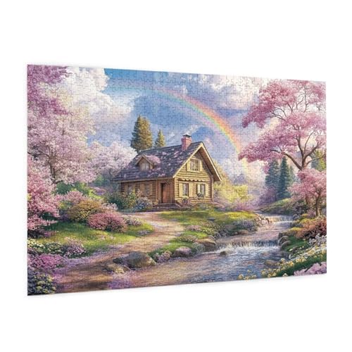 Blume Puzzle 6000 Teile Erwachsene Puzzle Landschaft Design für Erwachsene Beginner, HD Farbe HolzPuzzle mit Geschenkbox Verpackung for Zimmer Deko Wohnzimmer, Geschenke für Frauen 100x180cm -z1146 von Guofuos