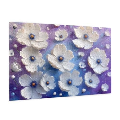 Blume Puzzle 6000 Teile Erwachsene Puzzle Landschaft Design für Erwachsene und Beginner, HD Farbe HolzPuzzle mit Geschenkbox Verpackung for Zimmer Deko Wohnzimmer, Geschenke für Frauen 100x180cm -z165 von Guofuos