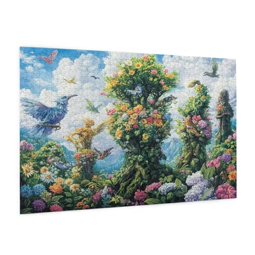 Blume Puzzle 6000 Teile Erwachsene Puzzle Tier Design für Erwachsene und Beginner, HD Farbe HolzPuzzle mit Geschenkbox Verpackung for Zimmer Deko Wohnzimmer, Geschenke für Frauen 100x180cm -z1115 von Guofuos