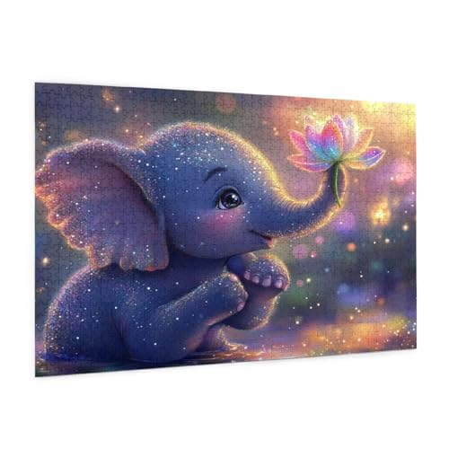 Elefant Puzzle 3000 Teile Erwachsene Puzzle Blume Design für Erwachsene und Beginner, HD Farbe HolzPuzzle mit Geschenkbox Verpackung for Zimmer Deko Wohnzimmer, Geschenke für Frauen 80x120cm -z543 Elefant Puzzle 3000 Teile Erwachsene Puzzle Blume Design für Erwachsene und Beginner, HD Farbe HolzPuzzle mit Geschenkbox Verpackung for Zimmer Deko Wohnzimmer, Geschenke für Frauen 80x120cm -z543 von Guofuos