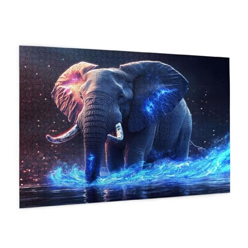 Elefant Puzzle 6000 Teile Erwachsene Puzzle Traum Design für Erwachsene und Beginner, HD Farbe HolzPuzzle mit Geschenkbox Verpackung for Zimmer Deko Wohnzimmer, Geschenke für Frauen 100x180cm -z544 von Guofuos