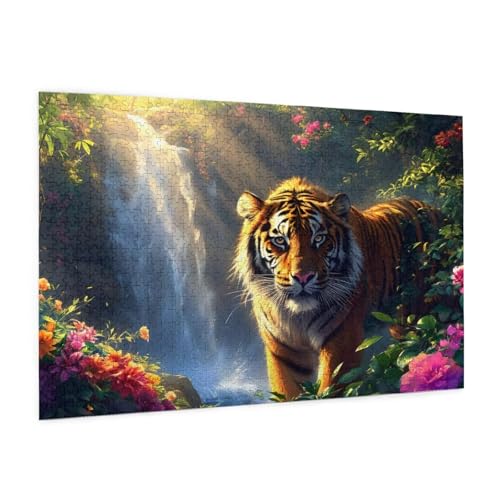 Fallen Puzzle 4000 Teile Erwachsene Puzzle Tiger Design für Erwachsene und Beginner, HD Farbe HolzPuzzle mit Geschenkbox Verpackung for Zimmer Deko Wohnzimmer, Geschenke für Frauen 87x140cm -z1527 Fallen Puzzle 4000 Teile Erwachsene Puzzle Tiger Design für Erwachsene und Beginner, HD Farbe HolzPuzzle mit Geschenkbox Verpackung for Zimmer Deko Wohnzimmer, Geschenke für Frauen 87x140cm -z1527 von Guofuos