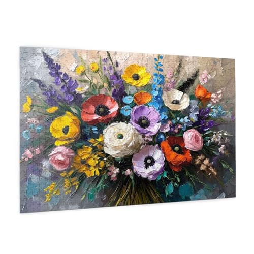 Farbe Puzzle 1000 Teile Erwachsene Puzzle Blume Design für Erwachsene und Beginner, HD Farbe HolzPuzzle mit Geschenkbox Verpackung for Zimmer Deko Wohnzimmer, Geschenke für Frauen 50x75cm -z469 Farbe Puzzle 1000 Teile Erwachsene Puzzle Blume Design für Erwachsene und Beginner, HD Farbe HolzPuzzle mit Geschenkbox Verpackung for Zimmer Deko Wohnzimmer, Geschenke für Frauen 50x75cm -z469 von Guofuos