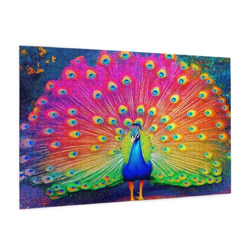 Farbe Puzzle 3000 Teile Erwachsene Puzzle Pfau Design für Erwachsene und Beginner, HD Farbe HolzPuzzle mit Geschenkbox Verpackung for Zimmer Deko Wohnzimmer, Geschenke für Frauen 80x120cm -z477 Farbe Puzzle 3000 Teile Erwachsene Puzzle Pfau Design für Erwachsene und Beginner, HD Farbe HolzPuzzle mit Geschenkbox Verpackung for Zimmer Deko Wohnzimmer, Geschenke für Frauen 80x120cm -z477 von Guofuos