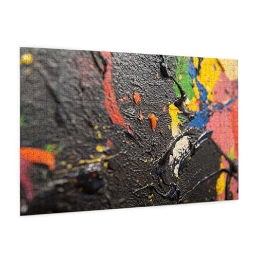 Farbe Puzzle 5000 Teile Erwachsene Puzzle Abstrakt Design für Erwachsene und Beginner, HD Farbe HolzPuzzle mit Geschenkbox Verpackung for Zimmer Deko Wohnzimmer, Geschenke für Frauen 100x150cm -z464 von Guofuos