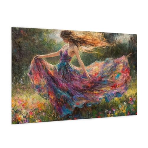Frau Puzzle 1500 Teile Erwachsene Puzzle Blume Design für Erwachsene und Beginner, HD Farbe HolzPuzzle mit Geschenkbox Verpackung for Zimmer Deko Wohnzimmer, Geschenke für Frauen 57x87cm -z1456 Frau Puzzle 1500 Teile Erwachsene Puzzle Blume Design für Erwachsene und Beginner, HD Farbe HolzPuzzle mit Geschenkbox Verpackung for Zimmer Deko Wohnzimmer, Geschenke für Frauen 57x87cm -z1456 von Guofuos