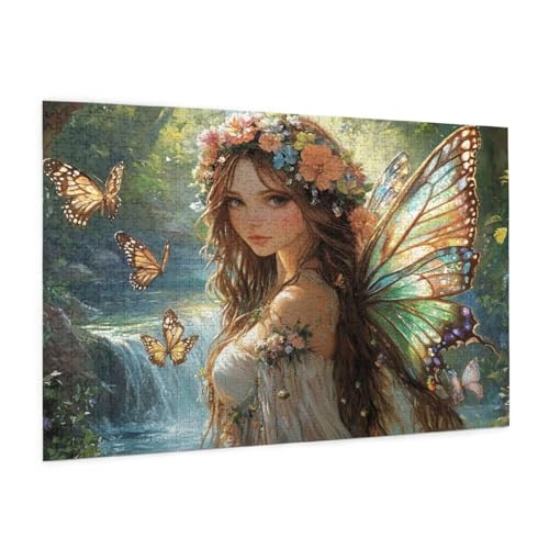 Frau Puzzle 1500 Teile Erwachsene Puzzle Elf Design für Erwachsene und Beginner,Farbe HolzPuzzle Kreative Geschenke mit Geschenkbox Verpackung Zimmer Deko Wohnzimmer,Geschenke für Frauen 57x87cm -z288 Frau Puzzle 1500 Teile Erwachsene Puzzle Elf Design für Erwachsene und Beginner,Farbe HolzPuzzle Kreative Geschenke mit Geschenkbox Verpackung Zimmer Deko Wohnzimmer,Geschenke für Frauen 57x87cm -z288 von Guofuos