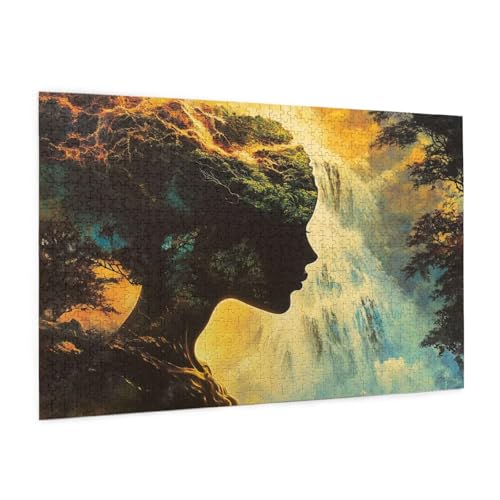 Frau Puzzle 1500 Teile Erwachsene Puzzle Fallen Design für Erwachsene und Beginner, HD Farbe HolzPuzzle mit Geschenkbox Verpackung for Zimmer Deko Wohnzimmer, Geschenke für Frauen 57x87cm -z1505 Frau Puzzle 1500 Teile Erwachsene Puzzle Fallen Design für Erwachsene und Beginner, HD Farbe HolzPuzzle mit Geschenkbox Verpackung for Zimmer Deko Wohnzimmer, Geschenke für Frauen 57x87cm -z1505 von Guofuos