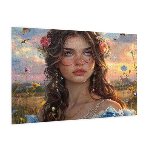 Frau Puzzle 1500 Teile Erwachsene Puzzle Sonnenuntergang Design für Erwachsene und Beginner, HD Farbe HolzPuzzle mit Geschenkbox Verpackung, Zimmer Deko Wohnzimmer, Geschenke für Frauen 57x87cm -z309 Frau Puzzle 1500 Teile Erwachsene Puzzle Sonnenuntergang Design für Erwachsene und Beginner, HD Farbe HolzPuzzle mit Geschenkbox Verpackung, Zimmer Deko Wohnzimmer, Geschenke für Frauen 57x87cm -z309 von Guofuos