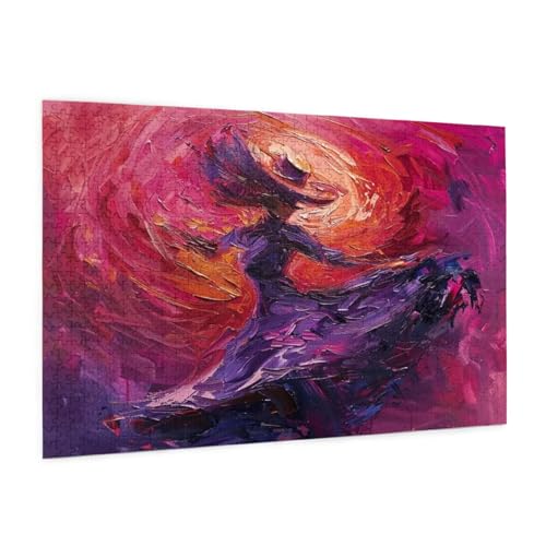 Frau Puzzle 2000 Teile Erwachsene Puzzle Abstrakt Design für Erwachsene und Beginner, HD Farbe HolzPuzzle mit Geschenkbox Verpackung for Zimmer Deko Wohnzimmer, Geschenke für Frauen 70x100cm -z247 von Guofuos