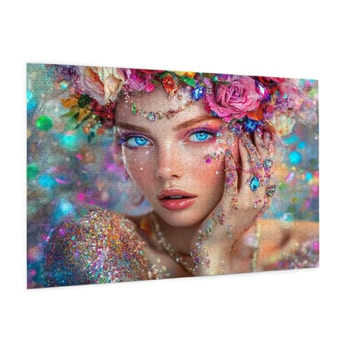 Frau Puzzle 2000 Teile Erwachsene Puzzle Blume Design für Erwachsene und Beginner, HD Farbe HolzPuzzle mit Geschenkbox Verpackung for Zimmer Deko Wohnzimmer, Geschenke für Frauen 70x100cm -z1458 Frau Puzzle 2000 Teile Erwachsene Puzzle Blume Design für Erwachsene und Beginner, HD Farbe HolzPuzzle mit Geschenkbox Verpackung for Zimmer Deko Wohnzimmer, Geschenke für Frauen 70x100cm -z1458 von Guofuos