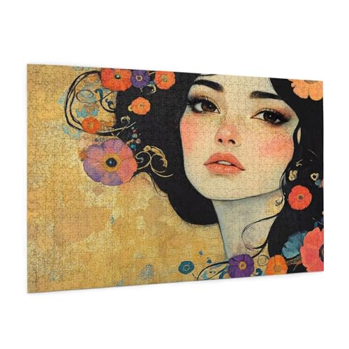 Frau Puzzle 2000 Teile Erwachsene Puzzle Blume Design für Erwachsene und Beginner, HD Farbe HolzPuzzle mit Geschenkbox Verpackung for Zimmer Deko Wohnzimmer, Geschenke für Frauen 70x100cm -z1468 Frau Puzzle 2000 Teile Erwachsene Puzzle Blume Design für Erwachsene und Beginner, HD Farbe HolzPuzzle mit Geschenkbox Verpackung for Zimmer Deko Wohnzimmer, Geschenke für Frauen 70x100cm -z1468 von Guofuos