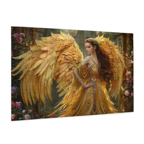 Frau Puzzle 2000 Teile Erwachsene Puzzle Elf Design für Erwachsene Beginner,Farbe HolzPuzzle Kreative Geschenke mit Geschenkbox Verpackung Zimmer Deko Wohnzimmer,Geschenke für Frauen 70x100cm -z294 von Guofuos