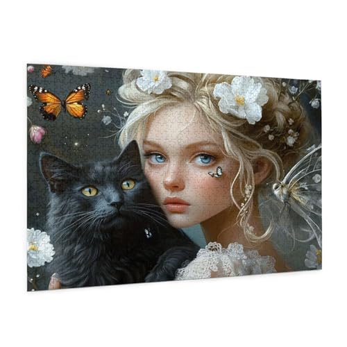 Frau Puzzle 2000 Teile Erwachsene Puzzle Katze Design für Erwachsene und Beginner, HD Farbe HolzPuzzle mit Geschenkbox Verpackung for Zimmer Deko Wohnzimmer, Geschenke für Frauen 70x100cm -z1488 Frau Puzzle 2000 Teile Erwachsene Puzzle Katze Design für Erwachsene und Beginner, HD Farbe HolzPuzzle mit Geschenkbox Verpackung for Zimmer Deko Wohnzimmer, Geschenke für Frauen 70x100cm -z1488 von Guofuos