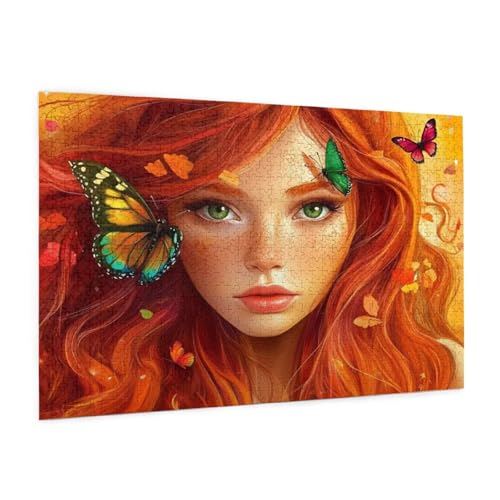 Frau Puzzle 2000 Teile Erwachsene Puzzle Schmetterling Design für Erwachsene und Beginner, HD Farbe HolzPuzzle mit Geschenkbox Verpackung, Zimmer Deko Wohnzimmer, Geschenke für Frauen 70x100cm -z1447 Frau Puzzle 2000 Teile Erwachsene Puzzle Schmetterling Design für Erwachsene und Beginner, HD Farbe HolzPuzzle mit Geschenkbox Verpackung, Zimmer Deko Wohnzimmer, Geschenke für Frauen 70x100cm -z1447 von Guofuos