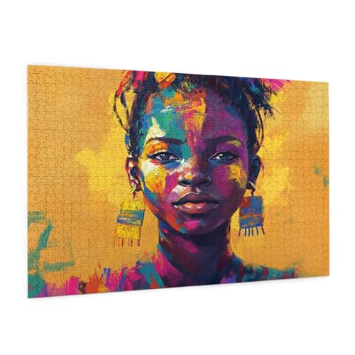 Frau Puzzle 3000 Teile Erwachsene Puzzle Afrika Design für Erwachsene und Beginner, HD Farbe HolzPuzzle mit Geschenkbox Verpackung for Zimmer Deko Wohnzimmer, Geschenke für Frauen 80x120cm -z1430 Frau Puzzle 3000 Teile Erwachsene Puzzle Afrika Design für Erwachsene und Beginner, HD Farbe HolzPuzzle mit Geschenkbox Verpackung for Zimmer Deko Wohnzimmer, Geschenke für Frauen 80x120cm -z1430 von Guofuos