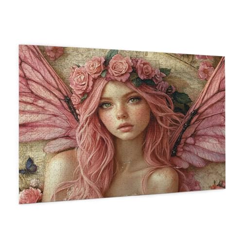 Frau Puzzle 4000 Teile Erwachsene Puzzle Engel Design für Erwachsene und Beginner, HD Farbe HolzPuzzle mit Geschenkbox Verpackung for Zimmer Deko Wohnzimmer, Geschenke für Frauen 87x140cm -z312 von Guofuos