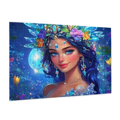 Frau Puzzle 4000 Teile Erwachsene Puzzle Landschaft Design für Erwachsene und Beginner, HD Farbe HolzPuzzle mit Geschenkbox Verpackung for Zimmer Deko Wohnzimmer, Geschenke für Frauen 87x140cm -z255 von Guofuos
