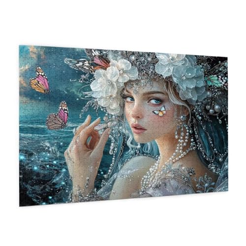 Frau Puzzle 4000 Teile Erwachsene Puzzle Schmetterling Design für Erwachsene Beginner, HD Farbe HolzPuzzle mit Geschenkbox Verpackung for Zimmer Deko Wohnzimmer, Geschenke für Frauen 87x140cm -z265 Frau Puzzle 4000 Teile Erwachsene Puzzle Schmetterling Design für Erwachsene Beginner, HD Farbe HolzPuzzle mit Geschenkbox Verpackung for Zimmer Deko Wohnzimmer, Geschenke für Frauen 87x140cm -z265 von Guofuos