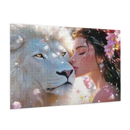Frau Puzzle 4000 Teile Erwachsene Puzzle Tier Design für Erwachsene und Beginner, HD Farbe HolzPuzzle mit Geschenkbox Verpackung for Zimmer Deko Wohnzimmer, Geschenke für Frauen 87x140cm -z1423 Frau Puzzle 4000 Teile Erwachsene Puzzle Tier Design für Erwachsene und Beginner, HD Farbe HolzPuzzle mit Geschenkbox Verpackung for Zimmer Deko Wohnzimmer, Geschenke für Frauen 87x140cm -z1423 von Guofuos
