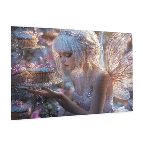 Frau Puzzle 5000 Teile Erwachsene Puzzle Elf Design für Erwachsene und Beginner, HD Farbe HolzPuzzle mit Geschenkbox Verpackung for Zimmer Deko Wohnzimmer, Geschenke für Frauen 100x150cm -z286 von Guofuos