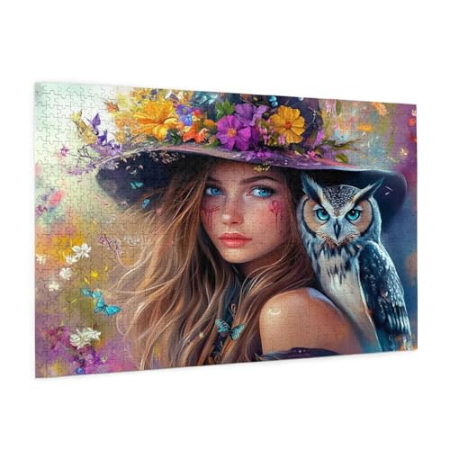 Frau Puzzle 5000 Teile Erwachsene Puzzle Eule Design für Erwachsene und Beginner, HD Farbe HolzPuzzle mit Geschenkbox Verpackung for Zimmer Deko Wohnzimmer, Geschenke für Frauen 100x150cm -z1489 Frau Puzzle 5000 Teile Erwachsene Puzzle Eule Design für Erwachsene und Beginner, HD Farbe HolzPuzzle mit Geschenkbox Verpackung for Zimmer Deko Wohnzimmer, Geschenke für Frauen 100x150cm -z1489 von Guofuos