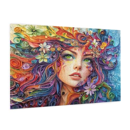 Frau Puzzle 6000 Teile Erwachsene Puzzle Blume Design für Erwachsene und Beginner, HD Farbe HolzPuzzle mit Geschenkbox Verpackung for Zimmer Deko Wohnzimmer, Geschenke für Frauen 100x180cm -z1466 Frau Puzzle 6000 Teile Erwachsene Puzzle Blume Design für Erwachsene und Beginner, HD Farbe HolzPuzzle mit Geschenkbox Verpackung for Zimmer Deko Wohnzimmer, Geschenke für Frauen 100x180cm -z1466 von Guofuos