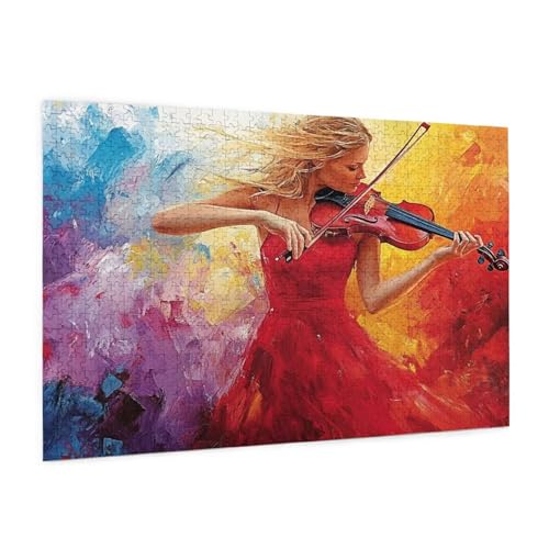 Frau Puzzle 6000 Teile Erwachsene Puzzle Farbe Design für Erwachsene und Beginner, HD Farbe HolzPuzzle mit Geschenkbox Verpackung for Zimmer Deko Wohnzimmer, Geschenke für Frauen 100x180cm -z245 von Guofuos