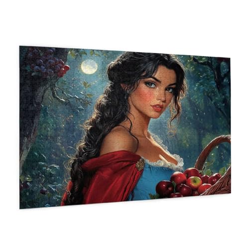 Frau Puzzle 6000 Teile Erwachsene Puzzle Landschaft Design für Erwachsene und Beginner, HD Farbe HolzPuzzle mit Geschenkbox Verpackung for Zimmer Deko Wohnzimmer, Geschenke für Frauen 100x180cm -z254 von Guofuos