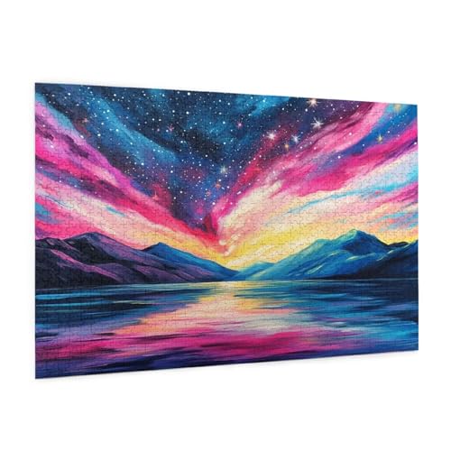 Gebirge Puzzle 1000 Teile Erwachsene Puzzle Abstrakt Design für Erwachsene und Beginner, HD Farbe HolzPuzzle mit Geschenkbox Verpackung for Zimmer Deko Wohnzimmer, Geschenke für Frauen 50x75cm -z1774 Gebirge Puzzle 1000 Teile Erwachsene Puzzle Abstrakt Design für Erwachsene und Beginner, HD Farbe HolzPuzzle mit Geschenkbox Verpackung for Zimmer Deko Wohnzimmer, Geschenke für Frauen 50x75cm -z1774 von Guofuos