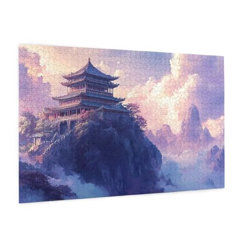 Gebirge Puzzle 1000 Teile Erwachsene Puzzle Landschaft Design für Erwachsene Beginner, HD Farbe HolzPuzzle mit Geschenkbox Verpackung for Zimmer Deko Wohnzimmer, Geschenke für Frauen 50x75cm -z1784 Gebirge Puzzle 1000 Teile Erwachsene Puzzle Landschaft Design für Erwachsene Beginner, HD Farbe HolzPuzzle mit Geschenkbox Verpackung for Zimmer Deko Wohnzimmer, Geschenke für Frauen 50x75cm -z1784 von Guofuos