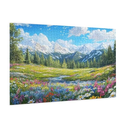 Gebirge Puzzle 2000 Teile Erwachsene Puzzle Blume Design für Erwachsene und Beginner, HD Farbe HolzPuzzle mit Geschenkbox Verpackung for Zimmer Deko Wohnzimmer, Geschenke für Frauen 70x100cm -z1789 Gebirge Puzzle 2000 Teile Erwachsene Puzzle Blume Design für Erwachsene und Beginner, HD Farbe HolzPuzzle mit Geschenkbox Verpackung for Zimmer Deko Wohnzimmer, Geschenke für Frauen 70x100cm -z1789 von Guofuos