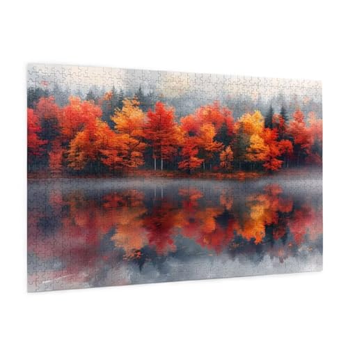 Herbst Puzzle 1500 Teile Erwachsene Puzzle Landschaft Design für Erwachsene und Beginner, HD Farbe HolzPuzzle mit Geschenkbox Verpackung for Zimmer Deko Wohnzimmer, Geschenke für Frauen 57x87cm -z1536 Herbst Puzzle 1500 Teile Erwachsene Puzzle Landschaft Design für Erwachsene und Beginner, HD Farbe HolzPuzzle mit Geschenkbox Verpackung for Zimmer Deko Wohnzimmer, Geschenke für Frauen 57x87cm -z1536 von Guofuos