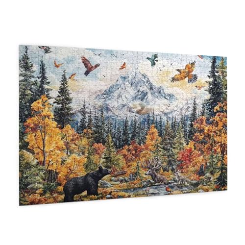 Herbst Puzzle 3000 Teile Erwachsene Puzzle Landschaft Design für Erwachsene Beginner, HD Farbe HolzPuzzle mit Geschenkbox Verpackung for Zimmer Deko Wohnzimmer, Geschenke für Frauen 80x120cm -z1538 Herbst Puzzle 3000 Teile Erwachsene Puzzle Landschaft Design für Erwachsene Beginner, HD Farbe HolzPuzzle mit Geschenkbox Verpackung for Zimmer Deko Wohnzimmer, Geschenke für Frauen 80x120cm -z1538 von Guofuos