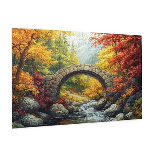 Herbst Puzzle 4000 Teile Erwachsene Puzzle Brücke Design für Erwachsene und Beginner, HD Farbe HolzPuzzle mit Geschenkbox Verpackung for Zimmer Deko Wohnzimmer, Geschenke für Frauen 87x140cm -z1569 Herbst Puzzle 4000 Teile Erwachsene Puzzle Brücke Design für Erwachsene und Beginner, HD Farbe HolzPuzzle mit Geschenkbox Verpackung for Zimmer Deko Wohnzimmer, Geschenke für Frauen 87x140cm -z1569 von Guofuos