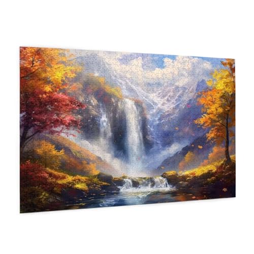 Herbst Puzzle 5000 Teile Erwachsene Puzzle Landschaft Design für Erwachsene und Beginner, HD Farbe HolzPuzzle mit Geschenkbox Verpackung, Zimmer Deko Wohnzimmer, Geschenke für Frauen 100x150cm -z1544 Herbst Puzzle 5000 Teile Erwachsene Puzzle Landschaft Design für Erwachsene und Beginner, HD Farbe HolzPuzzle mit Geschenkbox Verpackung, Zimmer Deko Wohnzimmer, Geschenke für Frauen 100x150cm -z1544 von Guofuos