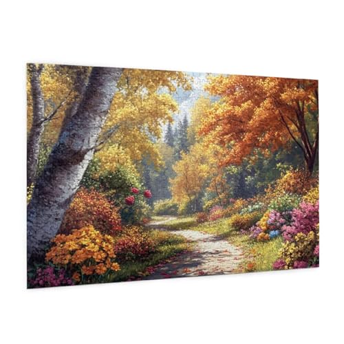 Herbst Puzzle 6000 Teile Erwachsene Puzzle Landschaft Design für Erwachsene Beginner, HD Farbe HolzPuzzle mit Geschenkbox Verpackung for Zimmer Deko Wohnzimmer, Geschenke für Frauen 100x180cm -z317 von Guofuos