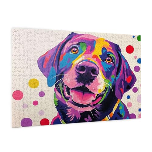 Hund Puzzle 1500 Teile Erwachsene Puzzle Farbe Design für Erwachsene und Beginner, HD Farbe HolzPuzzle mit Geschenkbox Verpackung for Zimmer Deko Wohnzimmer, Geschenke für Frauen 57x87cm -z920 Hund Puzzle 1500 Teile Erwachsene Puzzle Farbe Design für Erwachsene und Beginner, HD Farbe HolzPuzzle mit Geschenkbox Verpackung for Zimmer Deko Wohnzimmer, Geschenke für Frauen 57x87cm -z920 von Guofuos