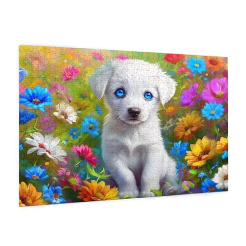 Hund Puzzle 2000 Teile Erwachsene Puzzle Farbe Design für Erwachsene und Beginner, HD Farbe HolzPuzzle mit Geschenkbox Verpackung for Zimmer Deko Wohnzimmer, Geschenke für Frauen 70x100cm -z919 von Guofuos