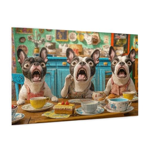 Hund Puzzle 5000 Teile Erwachsene Puzzle Küche Design für Erwachsene und Beginner, HD Farbe HolzPuzzle mit Geschenkbox Verpackung for Zimmer Deko Wohnzimmer, Geschenke für Frauen 100x150cm -z924 von Guofuos