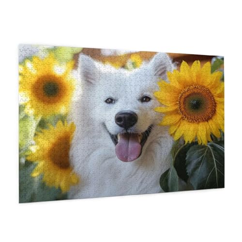Hund Puzzle 6000 Teile Erwachsene Puzzle Blume Design für Erwachsene und Beginner, HD Farbe HolzPuzzle mit Geschenkbox Verpackung for Zimmer Deko Wohnzimmer, Geschenke für Frauen 100x180cm -z932 von Guofuos