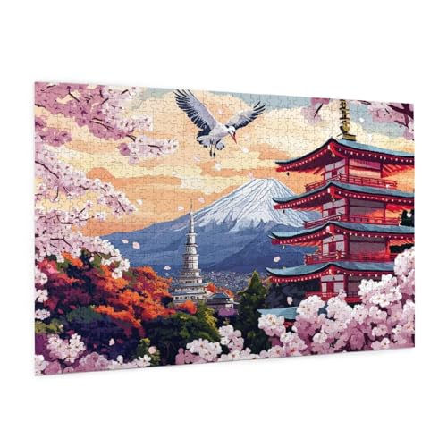Japan Puzzle 3000 Teile Erwachsene Puzzle Landschaft Design für Erwachsene und Beginner, HD Farbe HolzPuzzle mit Geschenkbox Verpackung for Zimmer Deko Wohnzimmer, Geschenke für Frauen 80x120cm -z1600 Japan Puzzle 3000 Teile Erwachsene Puzzle Landschaft Design für Erwachsene und Beginner, HD Farbe HolzPuzzle mit Geschenkbox Verpackung for Zimmer Deko Wohnzimmer, Geschenke für Frauen 80x120cm -z1600 von Guofuos