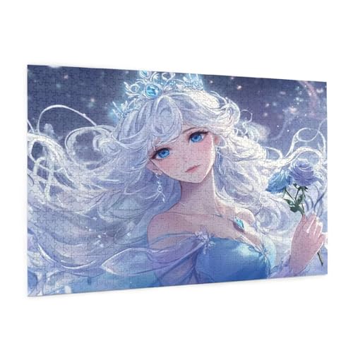 Karikatur Puzzle 1500 Teile Erwachsene Puzzle Frau Design für Erwachsene und Beginner, HD Farbe HolzPuzzle mit Geschenkbox Verpackung for Zimmer Deko Wohnzimmer, Geschenke für Frauen 57x87cm -z595 von Guofuos