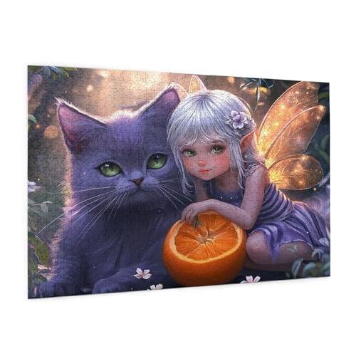 Karikatur Puzzle 4000 Teile Erwachsene Puzzle Frau Design für Erwachsene und Beginner, HD Farbe HolzPuzzle mit Geschenkbox Verpackung for Zimmer Deko Wohnzimmer, Geschenke für Frauen 87x140cm -z16 von Guofuos