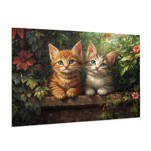 Katze Puzzle 5000 Teile Erwachsene Puzzle Niedlich Design für Erwachsene und Beginner, HD Farbe HolzPuzzle mit Geschenkbox Verpackung for Zimmer Deko Wohnzimmer, Geschenke für Frauen 100x150cm -z1329 Katze Puzzle 5000 Teile Erwachsene Puzzle Niedlich Design für Erwachsene und Beginner, HD Farbe HolzPuzzle mit Geschenkbox Verpackung for Zimmer Deko Wohnzimmer, Geschenke für Frauen 100x150cm -z1329 von Guofuos